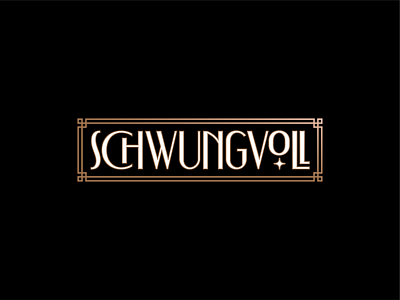 Schwungvoll lettering logo logotype typography vintage wordmark