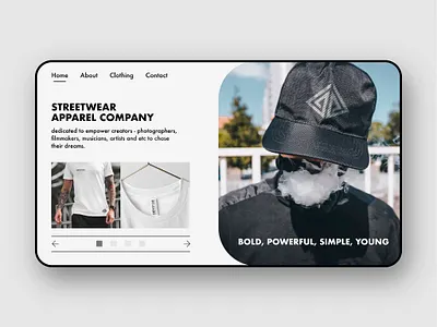 Streetwear company ( web design ) branding branding design icon typography ui ui design uidesign ux web ui webdesign