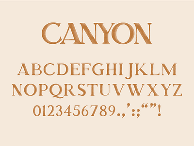 Canyon Typeface branding fontself lettering music nashville procreate typeface typography