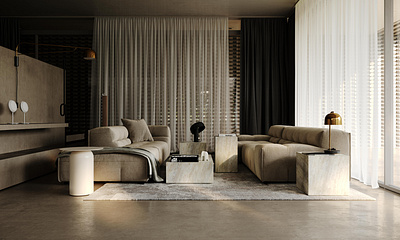 Render for living room of Bran's Lane house 3d adobe photoshop architectural visualization architecture archviz building flat flat design photoshop render