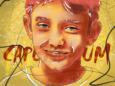 "Capernaum" film - portrait adobe sketch caos film illustration miracles movie portrait