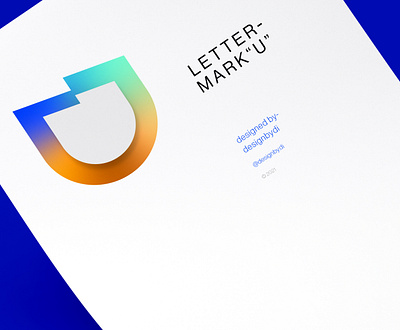 Lettermark U - U monogram logo design alphabet best logo design brand identity colorful logo graphicdesign icon identity letter u logo lettermark letters logo logos logotype minimal modern logo monogram typography u u lettermark u logo