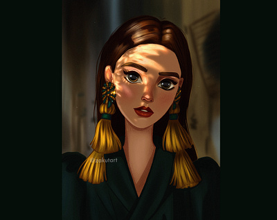 Character Anya Taylor Joy anyataylorjoy art character characterdesign game art girl illustration