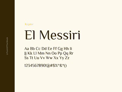 El Messiri app design design design inspiration font font inspiration font of the week fotw free fonts free typeface google fonts graphic design interface type inspiration typeface typography ui user experience user interface ux web design