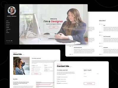 Personal portfolio design flatdesign minimalistic portfolio ui ux webdesign webdesigner website design