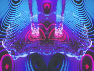 l i q u i d 3d 3d animation animation blender fluid motiondesign motiongraphics neon simulation topography water