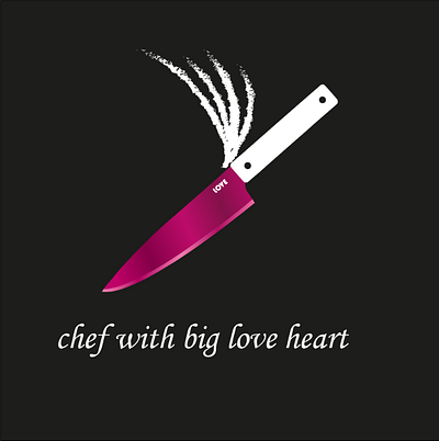 Chef branding flat illustrator knife logo minimal typography ui ux vector web