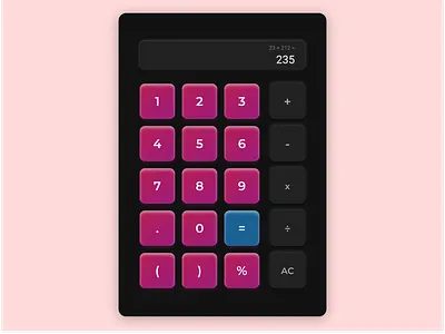 Simple Calculator dailyui dailyuichallenge