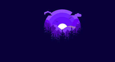 Night Forest design illustration vector vector art