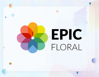 EPIC FLORAL Modern logo design gradient logo gradient logo design graphic design graphicdesign logo logo design logo presentation logos modern logo modern logo design