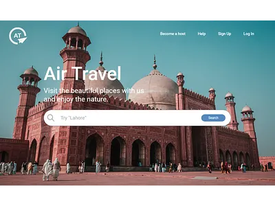 Air Travel Slider homepage slider xd design