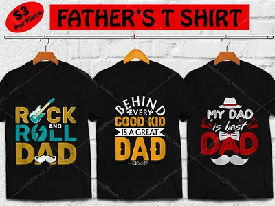 100+ FATHER'S DAY Premium T-shirt Design dad hero dad tshirt illustration papa papa t shirt rock dad uiux vectors