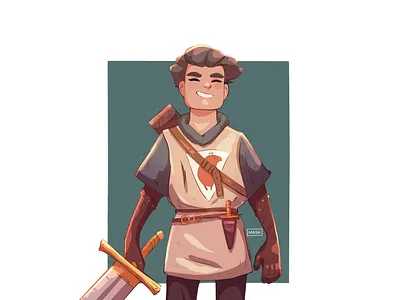 Knight character concept digital illustration digitalart drawing illustration procreate sketch