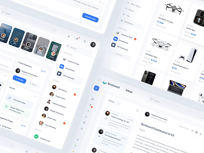Boxboard Dashboard Ui Kit app clean creative dashboard design ui ui8 ux web webdesign