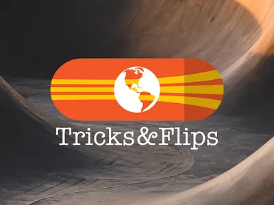 Tricks & Flips Logo affinitydesigner branding dailylogo design logo logocore minimalist skate skateboard vector