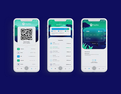 Paysika - Mobile App design app design appdesign application design application ui design graphic graphic design graphicdesign illustration mobile app mobile app design mobile application mobile design mobile ui prototype ui ui design uidesign web design webdesign