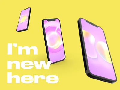 "I'm new here" mograph motion motion design motion graphics