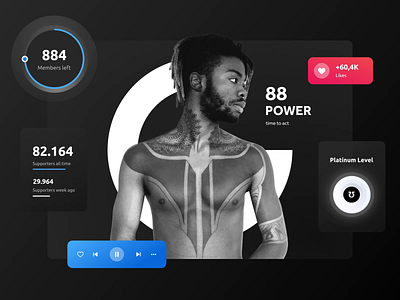 Music Platform - UI/UX Concept animation app design concept dashboard music music platform platform ui ux