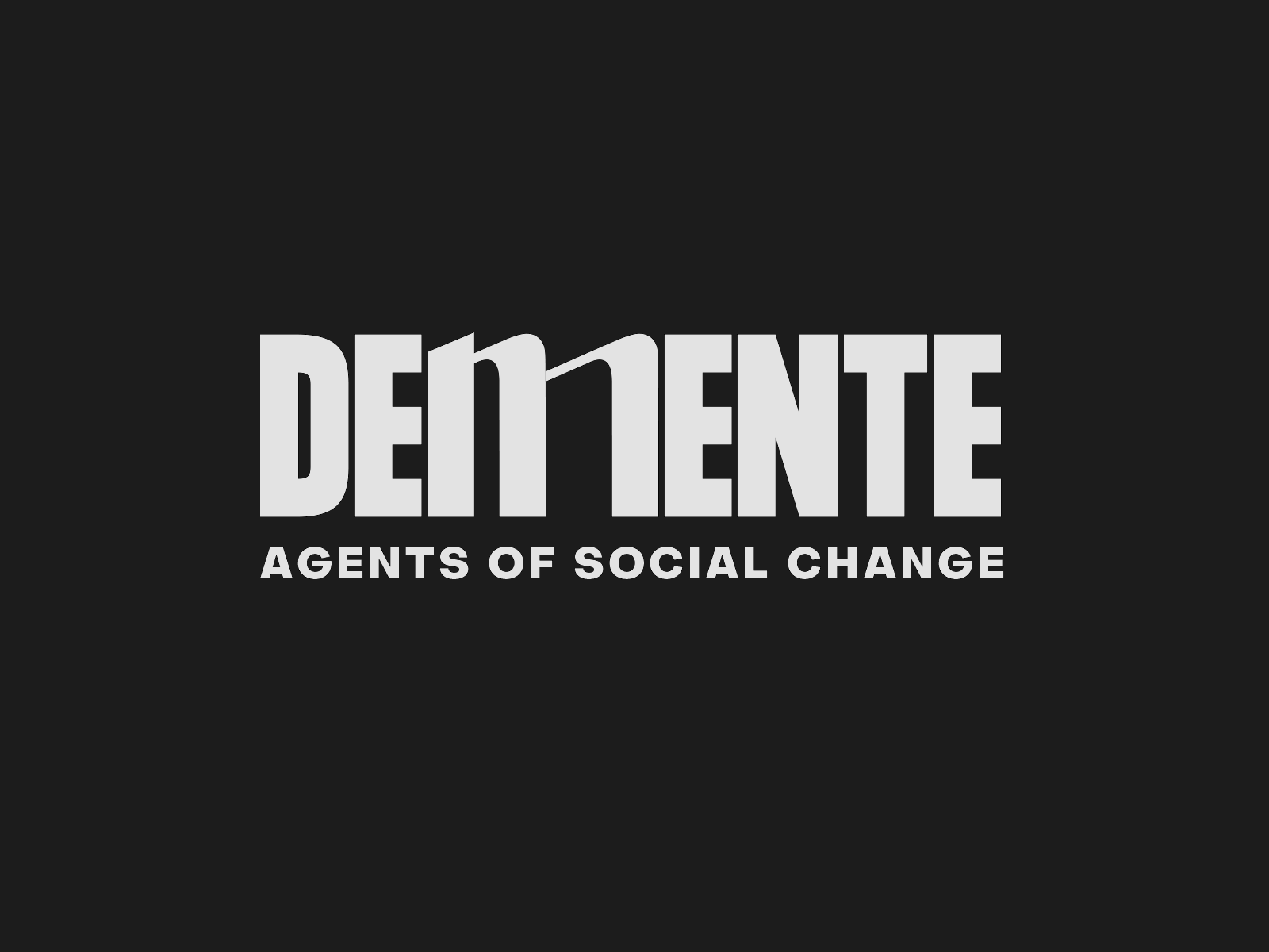DMNT agency logo animation black and white brand branding creative design logo logo design logos logotype mark mexico modern monochromatic monochrome typography