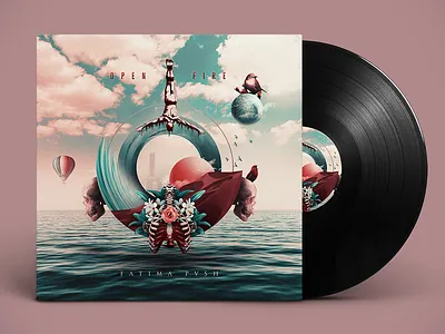 Open Fire adobe adobe photoshop art direction artwork cintiq concept art concept design cover cover art cover artwork cover design fantasy matte painting surreal surrealism wacom