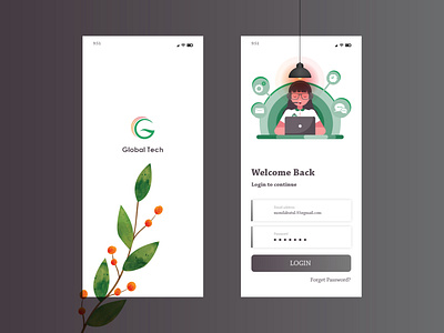 App Design app design app ui branding design eye catching minimal modern typography ui