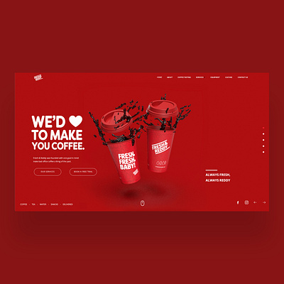 Fresh & Reddy Ui/UX Design daily design design inspiration graphic design photography ui ui design uiux ux ux design web design web designer web development website design