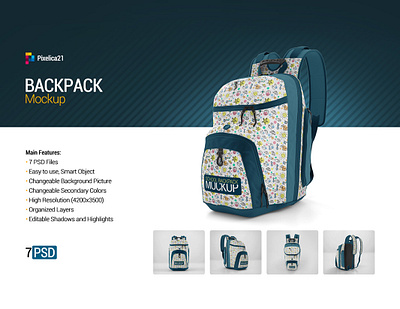 School Backpack Mock up athletic back back to school backpack bag baggage bookbag camping canvas bag corporate isolated knapsack luggage mock up mockup packaging rucksack school school bag schoolbag