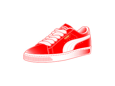 Puma Suede illustration illustrator vector vector artwork