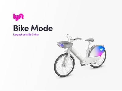 Lyft Bike Mode android bicycle bike bikeshare climatechange cycle design ebike hardware ios lyft motivate pbsc pedal pink ride rideshare share sharing transportation