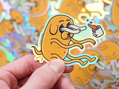 Jake the dog sticker adventure time dog icons illustration illustrator jake the creative pain vector