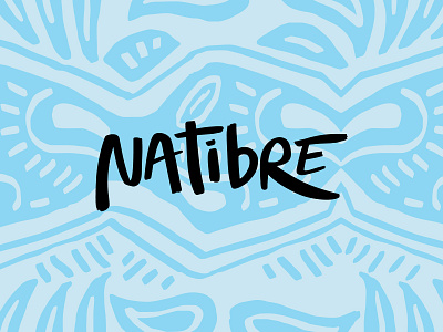 Natibre brand brand identity colorful creative hand lettering health identity logo logo design logodesign mark natural nature nutrients patterns product branding supplement tribal type wordmark