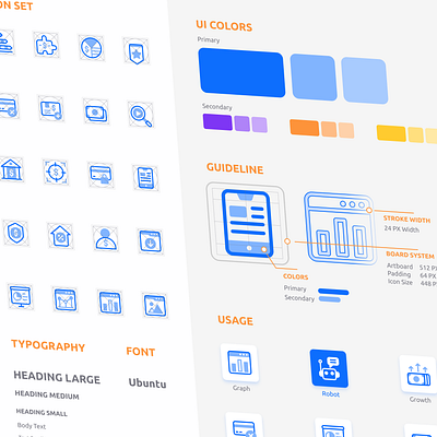 Icon Set Guideline design icon icon design icon set logo typography ui ux