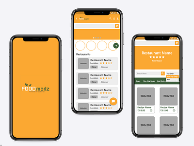 Food Martz Application app brand branding design food food app food art food delivery foodie icon illustration logo minimal prahlad prahlad inala procreate product service ui ux