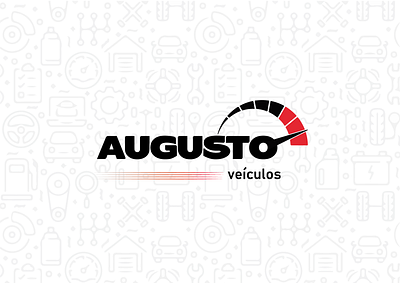 Augusto Veículos | Combination Mark branding design illustration typography