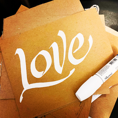All We Need Is Love calligraphy calligraphy artist calligraphy logo darold pinnock dpcreates lettering logo logotype love typography