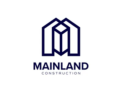 M Monogram Property Developer & Construction Logo Mark Design branding construction highrise home house letter m logo logo design logo mark m logo monogram property developer