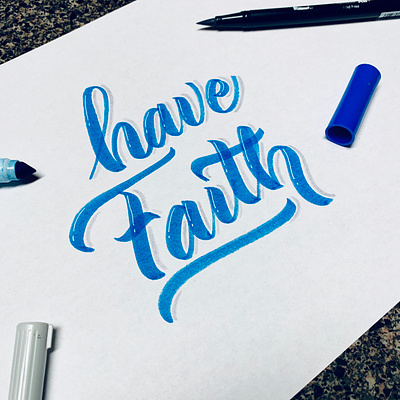 Have Faith branding calligraphy calligraphy artist calligraphy logo darold pinnock dpcreates drawing lettering logotype pinnock typography