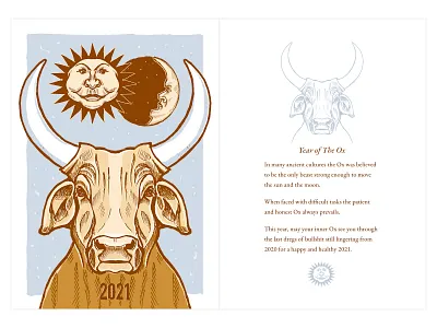 Lunar New Year Card - 2021 (Year of the Ox)