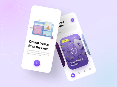 Tutor mobile app animation app design clean ui color design illustration minimal tutorial uiux userinterface webdesign