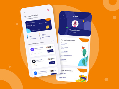 School Design Application : Brillians School 🏫 app branding college course design icon illustration logo online course school school app schools student student work students typography ui university ux vector