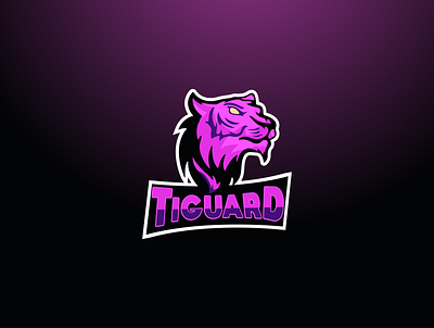 Tiguard design illustration logo mascot