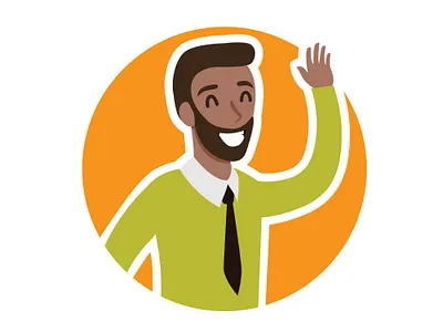 Office Worker Character branding character character design design flat icon illustration illustrator minimal vector