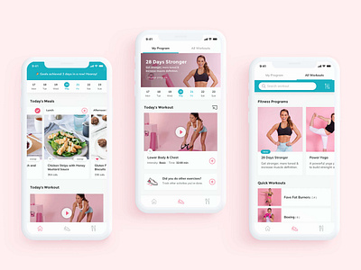 THM Health & Fitness App: workouts fitness lifestyle mobile mobile app uiux user interface