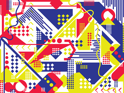 Crazy Geometric Pattern! crazy pattern dribbbleweeklywarmup geometric art illustration illustrator pattern pattern design