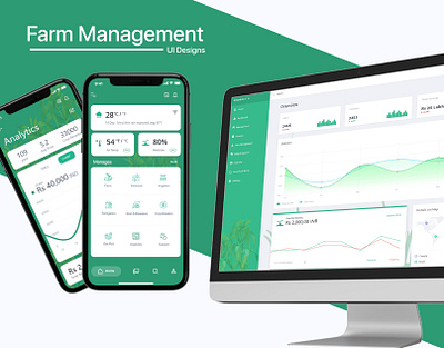 Farm Management UI Design design farm farm management farming icon illustrator typography ui design ux web