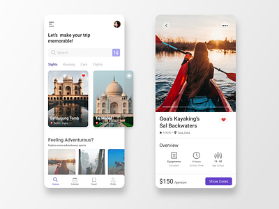 Travel App UI app app design apple design inspiration travel travel agency travel app traveling ui ui design uiux