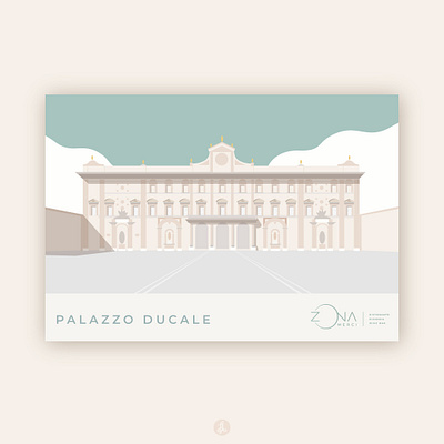 Palazzo Ducale di Sassuolo, Modena branding color palette illustration illustration art illustration design illustrator italia italianstyle italy minimal modena palette