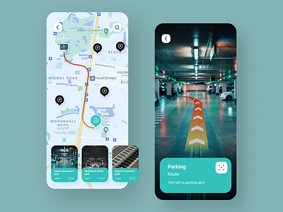 Parking Space App Concept app design clean design clean ui colors ios app ios app design mvp parking parking app parking lot parking space parking space app parking space app concept ui ui design ux ux design visual design