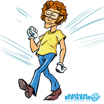 Just walking adobe adobeillustrator cartoon character funny humour illustration illustrator vector