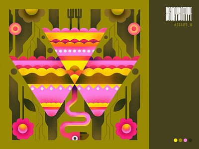 W 36daysoftype art design illustration sajid typography w